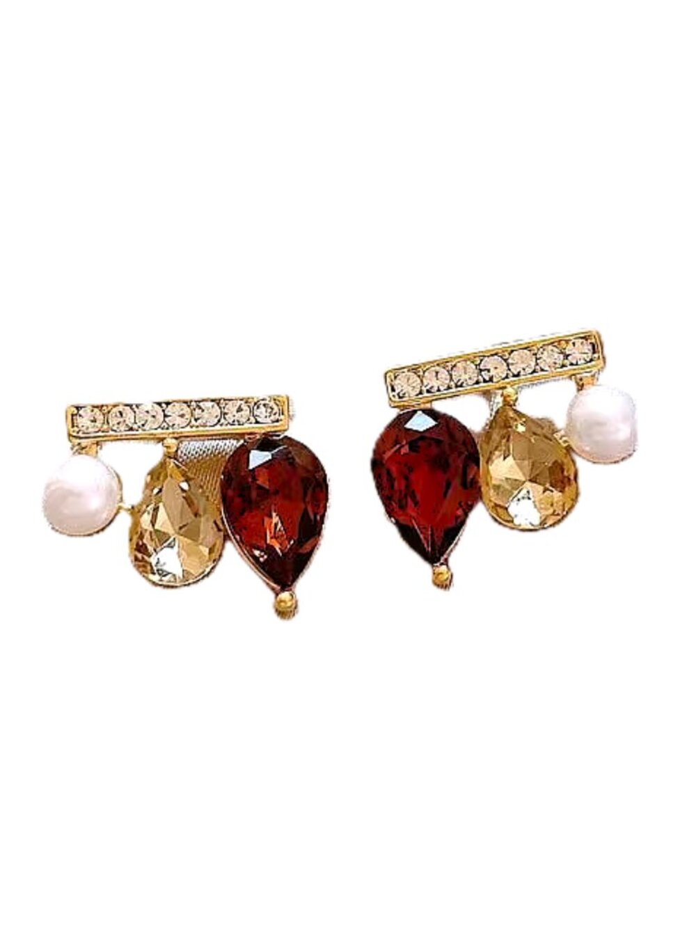 NWOT   Amber Bar Stud Earrings